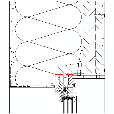 novostavba - masivní dřevostavba - osazení okna - ostění